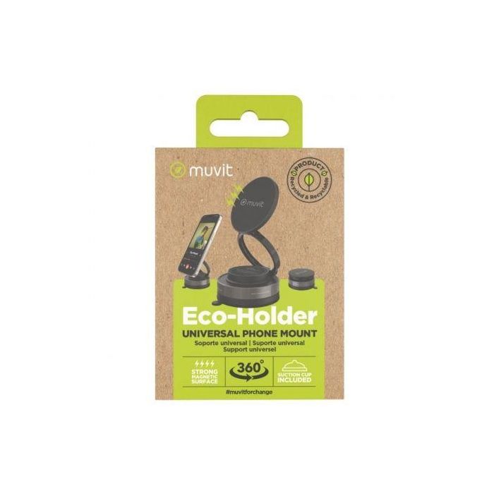 Soporte de Smartphone para Coche Muvit For Change MCCHL0035/ Negro 3