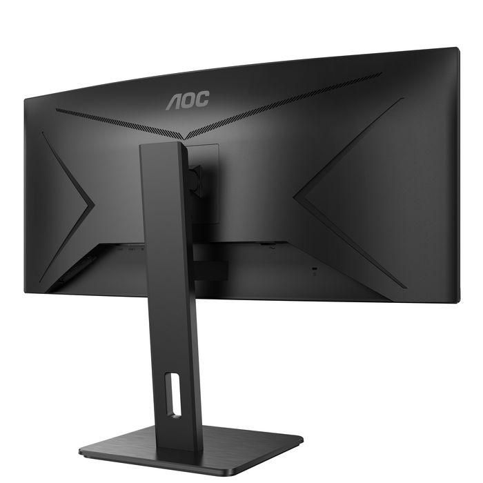 AOC CU34P2A Monitor Curvo 34" UltraWide QHD 1500R - Pantalla VA, 21:9, 300 cd/m², USB Hub, para Productividad
