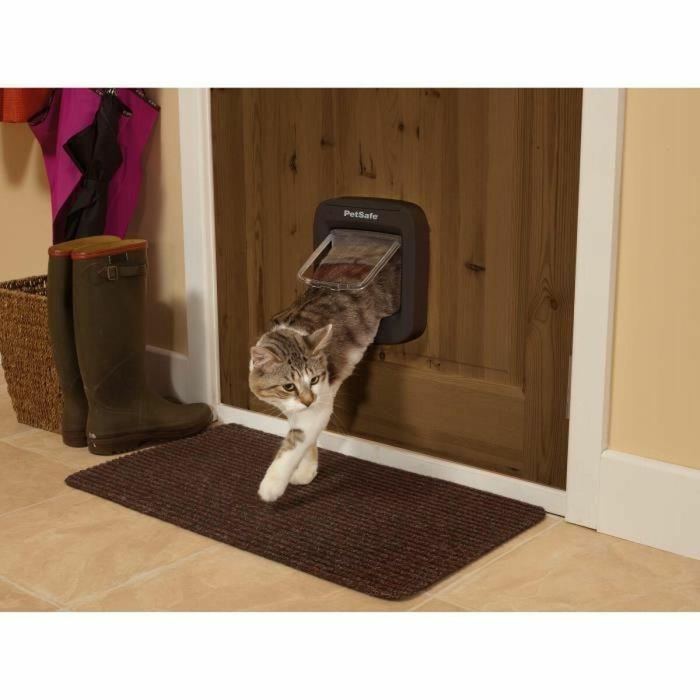 Puerta para gatos con microchip PETSAFE - Marrón 2