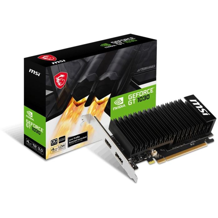 MSI GT 1030 4GHD4 LP OC Tarjeta Gráfica NVIDIA GT1030 4GB DDR4 64bit DP HDMI 912-V812-037 0 MSI GT 1030 4GHD4 LP OC Tarjeta Gráfica NVIDIA GT1030 4GB DDR4 64bit DP HDMI 912-V812-037 0