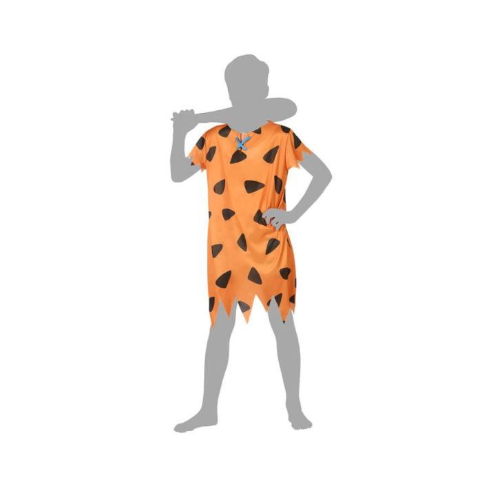 Disfraz Cavernicola Niño Infantil Naranja 5-6 Años 2 Disfraz Cavernicola Niño Infantil Naranja 5-6 Años 2
