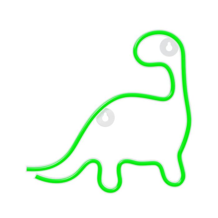 Lampara Forever Neon Led Dinosaur Green Lampara Forever Neon Led Dinosaur Green