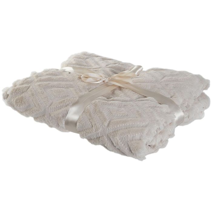 Manta Sofa Urban DKD Home Decor Beige 170 x 130 cm (2 Unidades) 5 Manta Sofa Urban DKD Home Decor Beige 170 x 130 cm (2 Unidades) 5