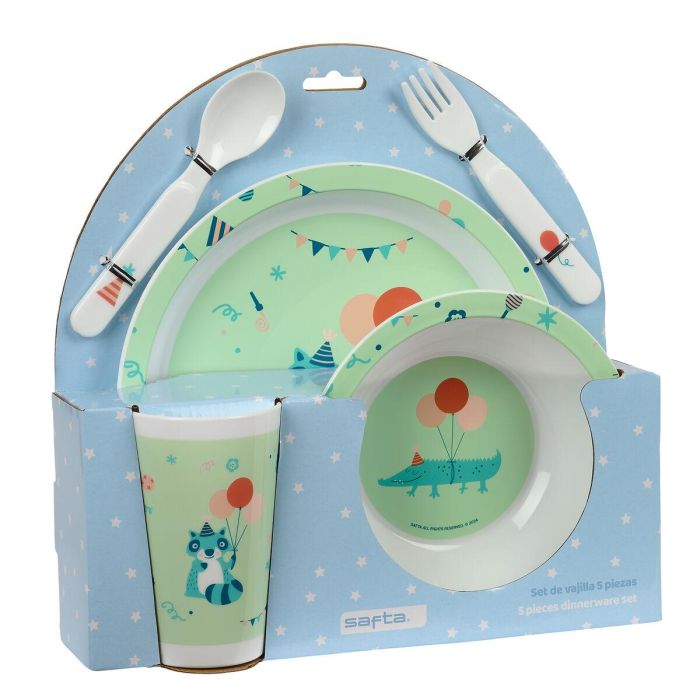 Set de vajilla infantil Safta Fiesta Poliéster 26 x 26 x 9 cm 0 Set de vajilla infantil Safta Fiesta Poliéster 26 x 26 x 9 cm 0