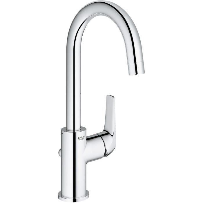 Grifo de baño - GROHE Start Flow - Mezclador monomando - Talla L - Cromo - Ahorro de agua - 23811000