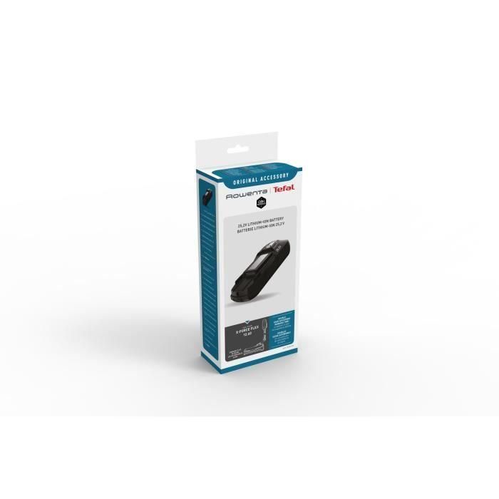 ROWENTA Batería extraíble de iones de litio 25,2 V, Autonomía 45 min, Compatible con aspiradoras de varilla X-Force Flex 12.60 ZR009705 1 ROWENTA Batería extraíble de iones de litio 25,2 V, Autonomía 45 min, Compatible con aspiradoras de varilla X-Force Flex 12.60 ZR009705 1