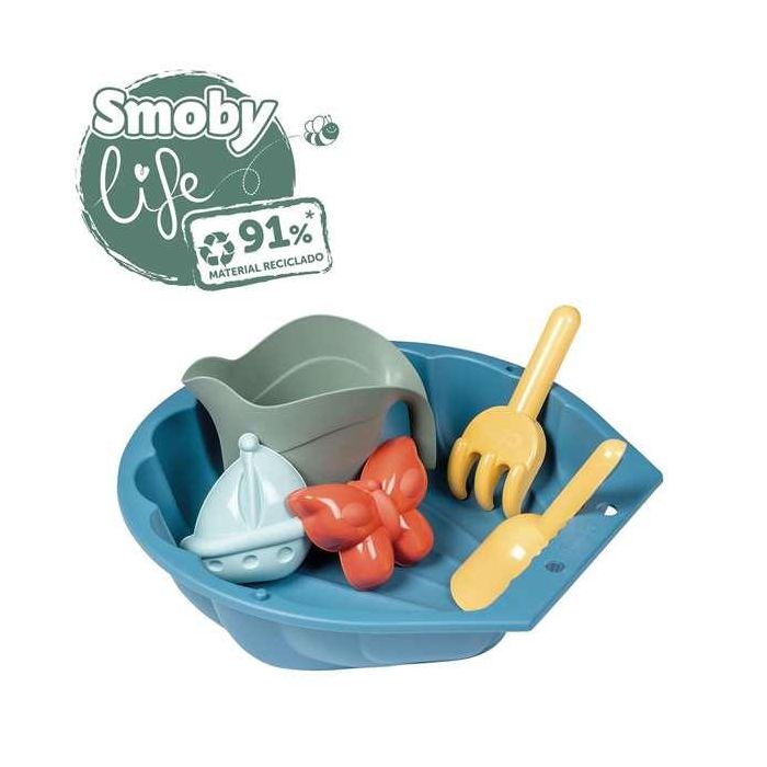 Smoby S.Life Arenero con accesorios de Plástico 1 Smoby S.Life Arenero con accesorios de Plástico 1
