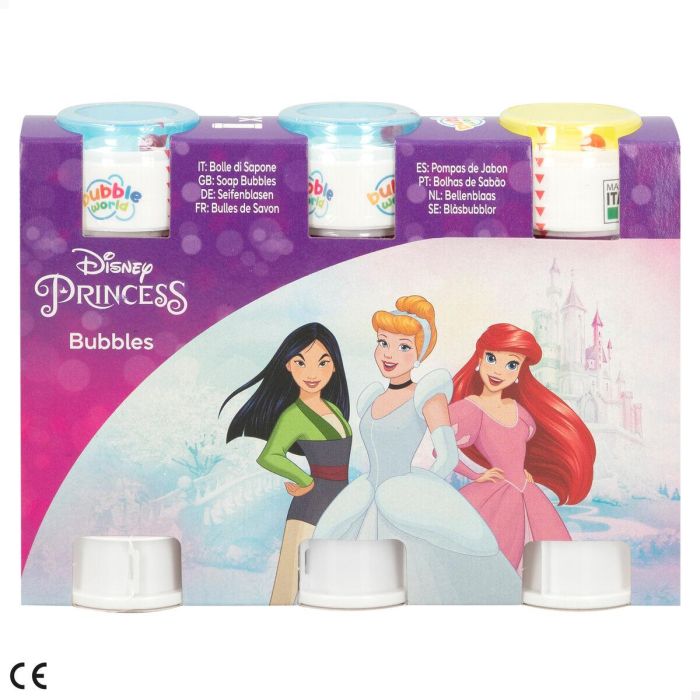 Juego de Pompas de Jabón Disney Princess 3,8 x 11,5 x 3,8 cm (24 Unidades) 1
