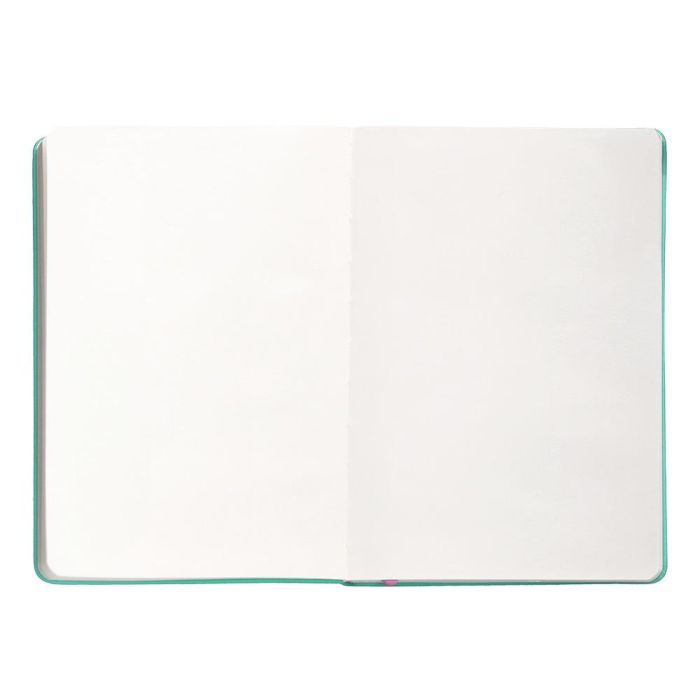 Cuaderno Con Gomilla Antartik Notes Tapa Dura A5 Hojas Lisas Rosa Y Turquesa 100 Hojas 80 gr Fsc 7