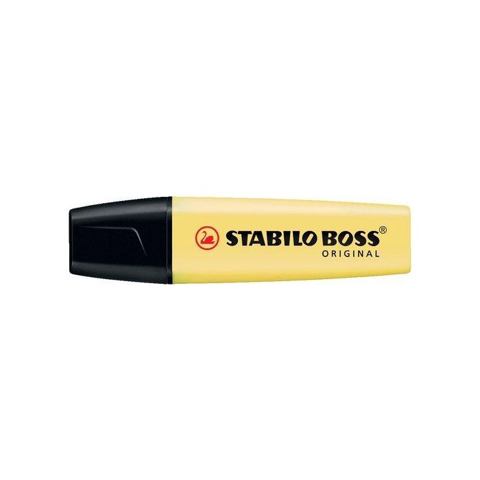Marcador Fluor Stabilo Boss 70 Pastel Amarillo 10 unidades