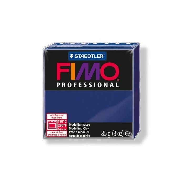 Pasta Modelar Fimo Professional Azul Marino 85 Gr. 4 unidades