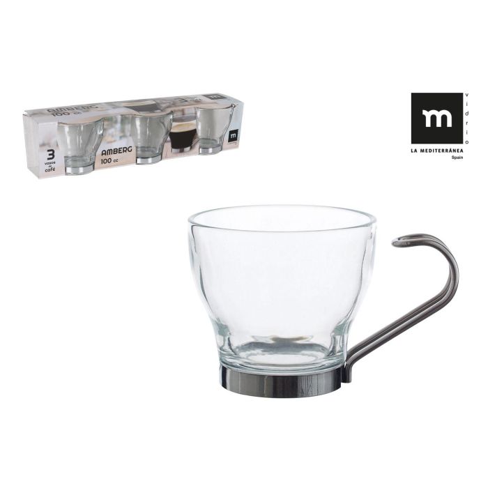 Set de 3 Vasos para Café Amberg 100 cc - La Mediterranea (24 Cajas) Set de 3 Vasos para Café Amberg 100 cc - La Mediterranea (24 Cajas)
