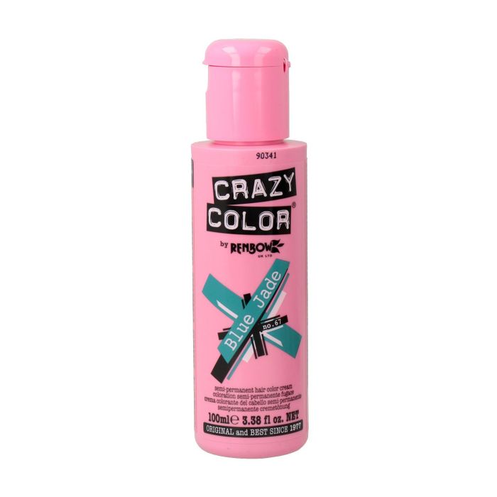 Crazy Color 67 Azul Jade 100ml - Tinte de color intenso de fantasía