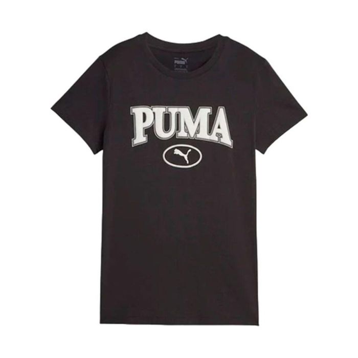 Camiseta de Manga Corta Mujer Puma Squad Graphicc Negro 0 Camiseta de Manga Corta Mujer Puma Squad Graphicc Negro 0