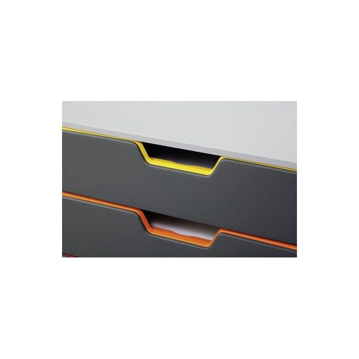 Durable Cajonera VARICOLOR 5 cajones, para formatos C4, carta, notas, papel, fotos, multicolor 5 Durable Cajonera VARICOLOR 5 cajones, para formatos C4, carta, notas, papel, fotos, multicolor 5