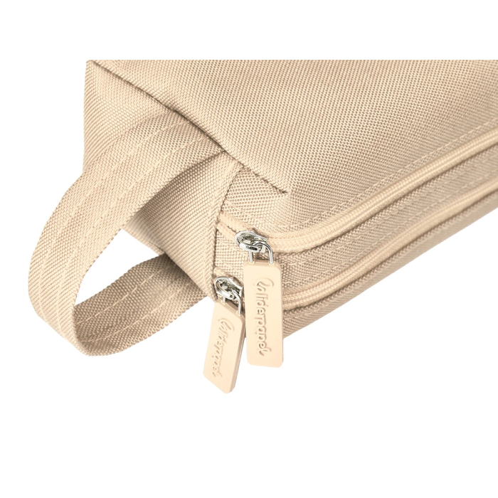 Liderpapel Estuche Portatodo Classic Rectangular con Asa 2 Cremalleras 210x80mm Crema 6