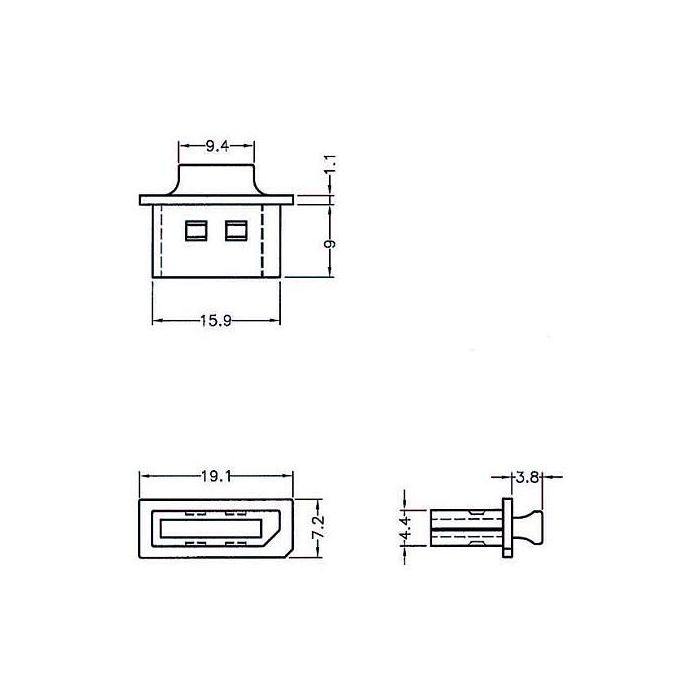 DeLOCK 64025 Tapa Protectora para Conector Displayport con Asa, Pack de 10 Unidades, Negro 1