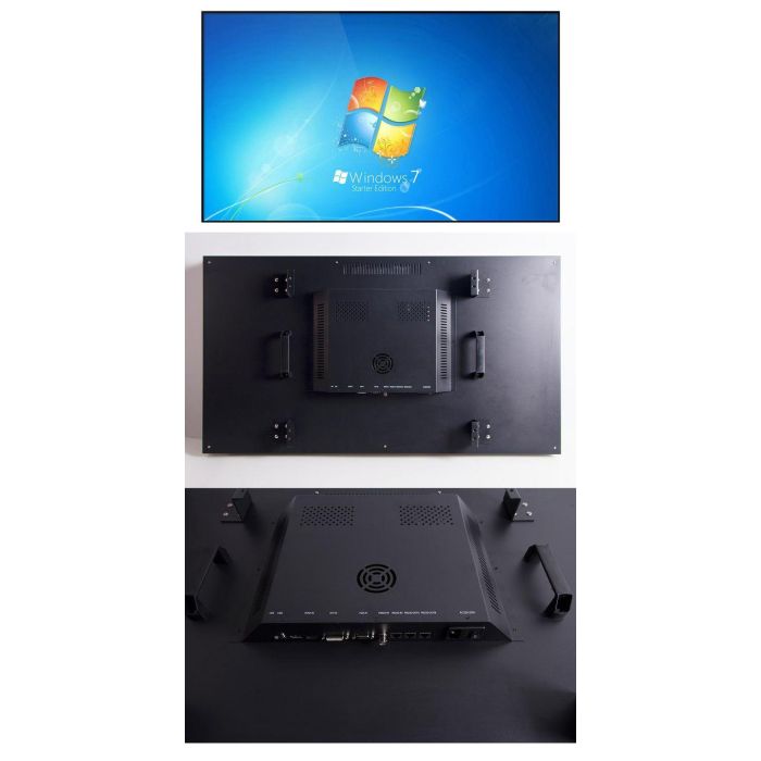 Ernitec Pantalla Video Wall 46" Full HD 4K (2x2) Borde 3.5mm 24/7 para Seguridad, Retail, Hostelería, Gubernamental, Sanidad