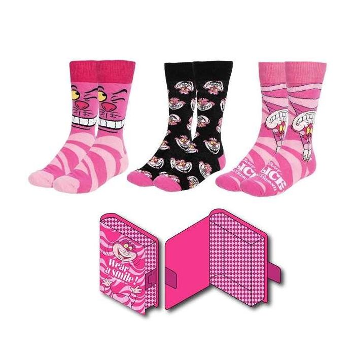 Calcetines pack 3 piezas disney alicia ( talla 36-43) Calcetines pack 3 piezas disney alicia ( talla 36-43)