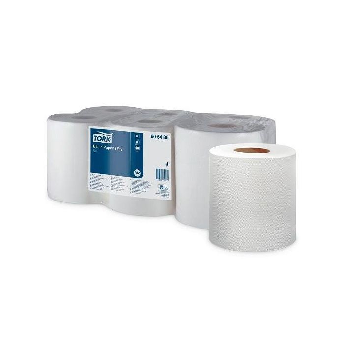 Tork Rollo Papel Secamanos 2 Capas Ecolabel 175M X 19,5 cm Celulosa Blanco -Pack 6U- Tork Rollo Papel Secamanos 2 Capas Ecolabel 175M X 19,5 cm Celulosa Blanco -Pack 6U-