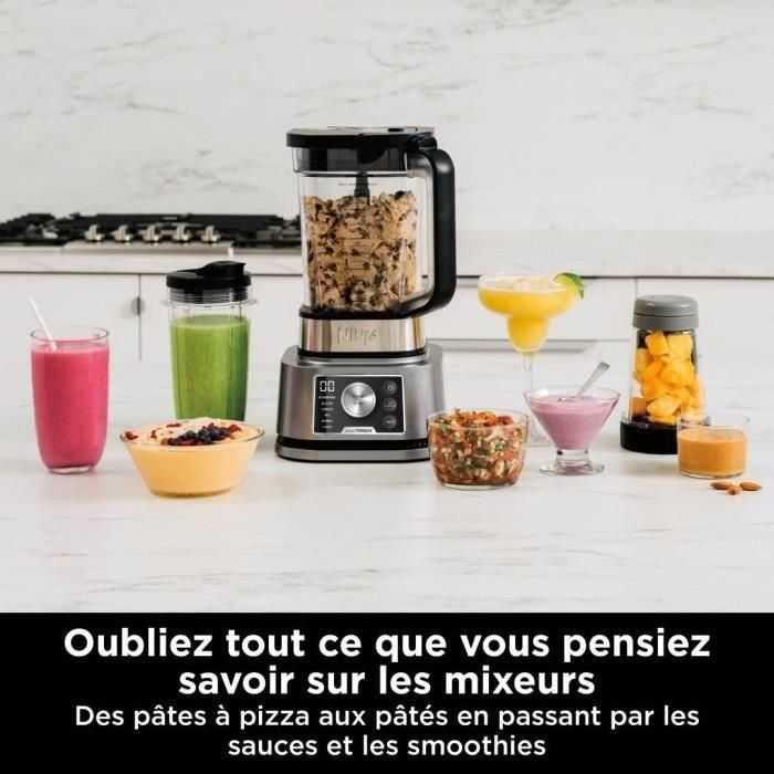Batidora Ninja 3en1 - Jarra, Vaso y Bol 1200W, Auto-iQ, 10 Velocidades, Incluye Accesorios para Smoothies, Salsas y Masas, Modelo Power Nutri 1 Batidora Ninja 3en1 - Jarra, Vaso y Bol 1200W, Auto-iQ, 10 Velocidades, Incluye Accesorios para Smoothies, Salsas y Masas, Modelo Power Nutri 1
