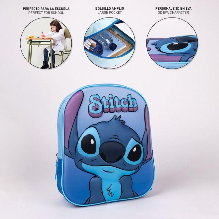 Mochila Escolar 3D Stitch Scrabble Junior 4 Mochila Escolar 3D Stitch Scrabble Junior 4