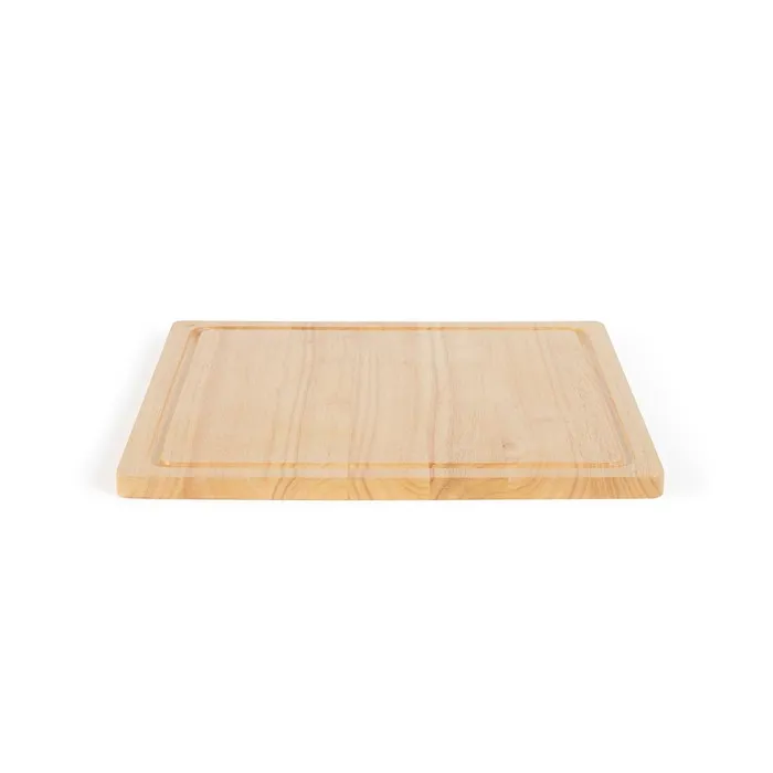Livoo Tabla de Cortar MES141 Madera de Caucho XXL Ranura Integrada 46 x 46 cm 3