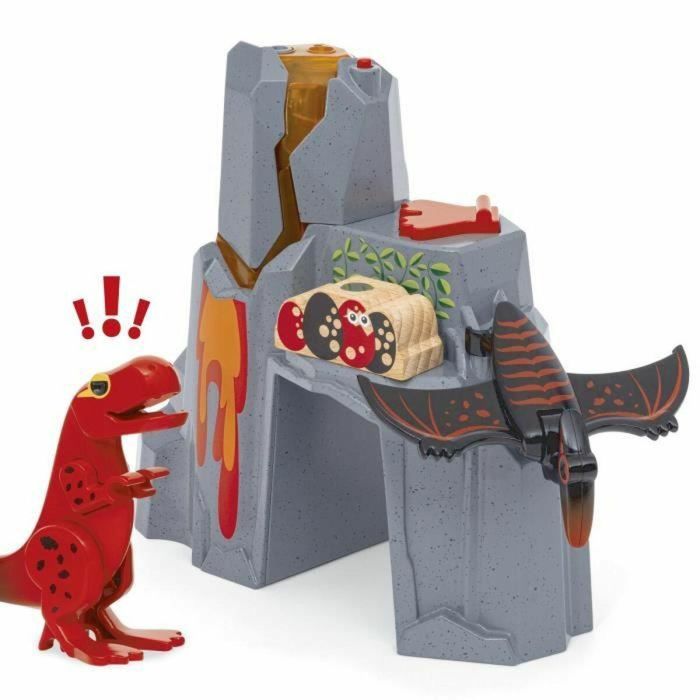 Brio World RAV7312350360929 Volcán en erupción de dinosaurios - Accesorio de circuito de tren de madera - Acción sin batería/imán - Edades 3+ 4 Brio World RAV7312350360929 Volcán en erupción de dinosaurios - Accesorio de circuito de tren de madera - Acción sin batería/imán - Edades 3+ 4