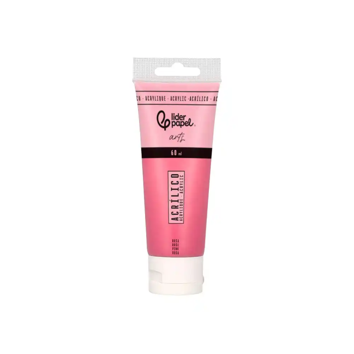 Liderpapel Pintura Acrílica Tubo de Plástico Rosa 60 ml 1