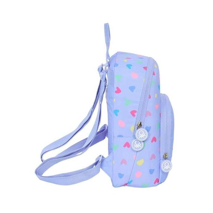 Safta Mini Mochila Benetton Lila 300x250x130 mm 2 Safta Mini Mochila Benetton Lila 300x250x130 mm 2