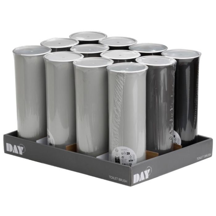 DAY Escobilla WC Acero Inoxidable y Plástico Acabado Mate Colores Surtidos 3 DAY Escobilla WC Acero Inoxidable y Plástico Acabado Mate Colores Surtidos 3
