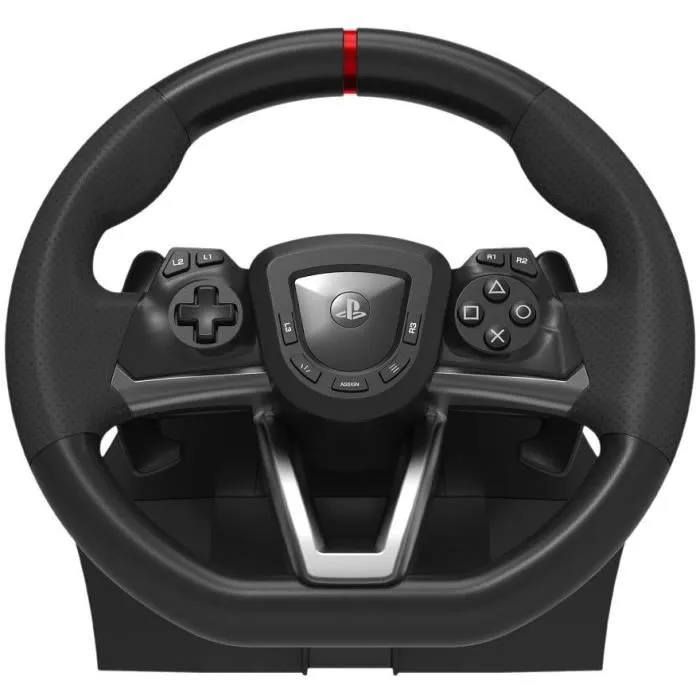 HORI Volante y Pedales Racing Wheel APEX P5 para PC PS4 PS5 - Diámetro 280mm, Rotación 270°, Tecnología TouchSense®, Pedales Ajustables 2