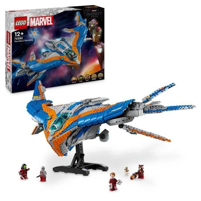 LEGO Marvel 76286 Guardianes de la Galaxia: Nave Estelar Milán, Vehículo Espacial LEGO Marvel 76286 Guardianes de la Galaxia: Nave Estelar Milán, Vehículo Espacial