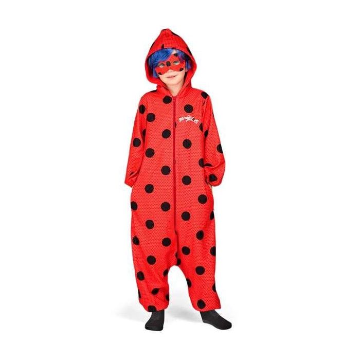 My Other Me Disfraz Ladybug Pijama Mono con Capucha, Peluca y Antifaz para Niñas 4-5 Años 100% Poliéster My Other Me Disfraz Ladybug Pijama Mono con Capucha, Peluca y Antifaz para Niñas 4-5 Años 100% Poliéster