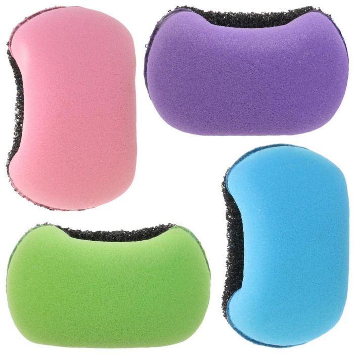 Estropajo Inox Ultra-Absorbent No Raya Lila Rosa Azul Verde 13,2x7,5 cm 2