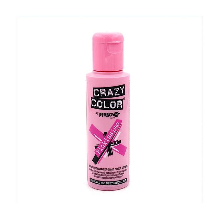 Crazy Color Tinte semi-permanente 42 Pinkissimo 100 Ml para cabello decolorado Crazy Color Tinte semi-permanente 42 Pinkissimo 100 Ml para cabello decolorado