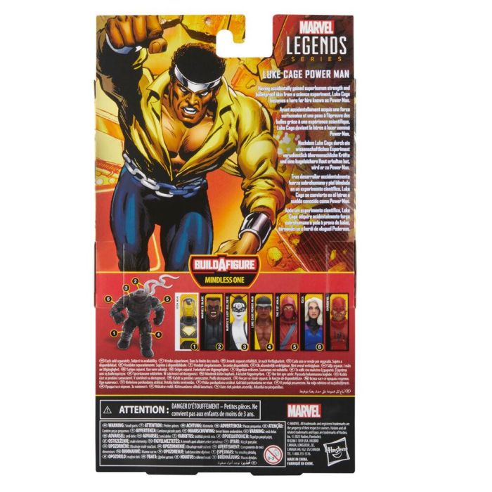 Hasbro Marvel Legends Luke Cage Power Man Figura de Acción 15 cm con Accesorios y Pieza para Construir 7