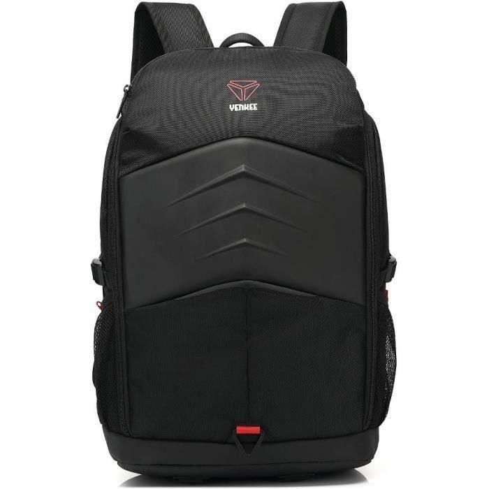 Yenkee YBB 1503 Mochila de Transporte SHIELD para ordenador portátil gaming de 15,6 pulgadas, resistente y con compartimento protector 1