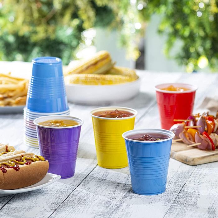 Set de 25 Vasos Bicolor Fucsia y Azul 250 ml Algon (24 Cajas) 3 Set de 25 Vasos Bicolor Fucsia y Azul 250 ml Algon (24 Cajas) 3