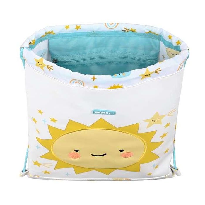 Safta Saco Plano Preescolar "Solete" Fácil Limpieza 26x34x1cm | Para Niños 3+ Años 3