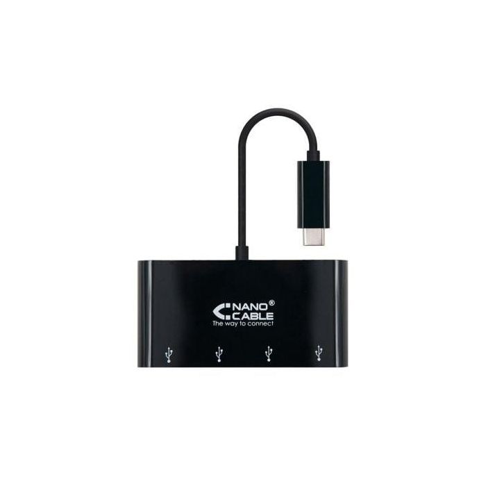 Adaptador USB-C a USB NANOCABLE 10.16.4401-BK (10 cm) 10 cm Adaptador USB-C a USB NANOCABLE 10.16.4401-BK (10 cm) 10 cm