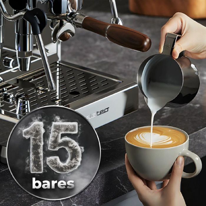 Cecotec Cafetera Express de Brazo Baristeo Iconic 15 bar 2440 W Negro 1,7 L 2 Cecotec Cafetera Express de Brazo Baristeo Iconic 15 bar 2440 W Negro 1,7 L 2