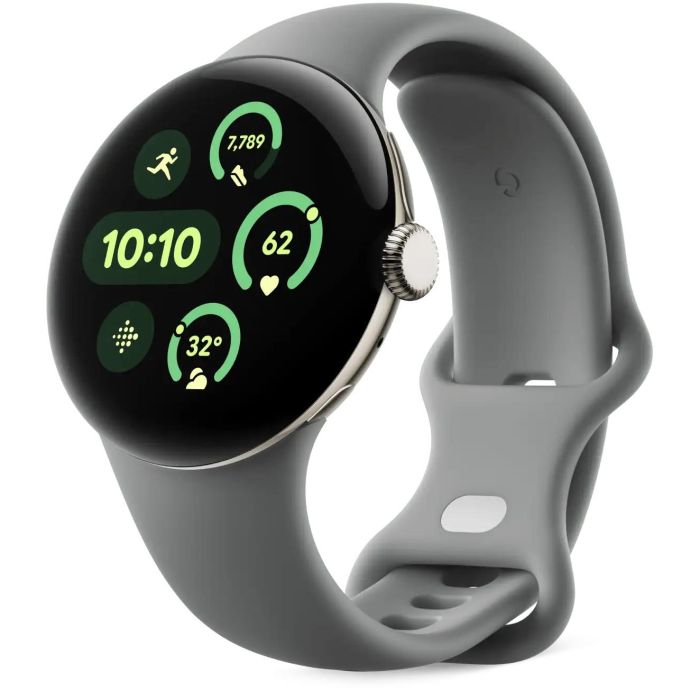 Google Pixel Watch 3 (45mm). Active Band. Hazel. Large 1 Google Pixel Watch 3 (45mm). Active Band. Hazel. Large 1