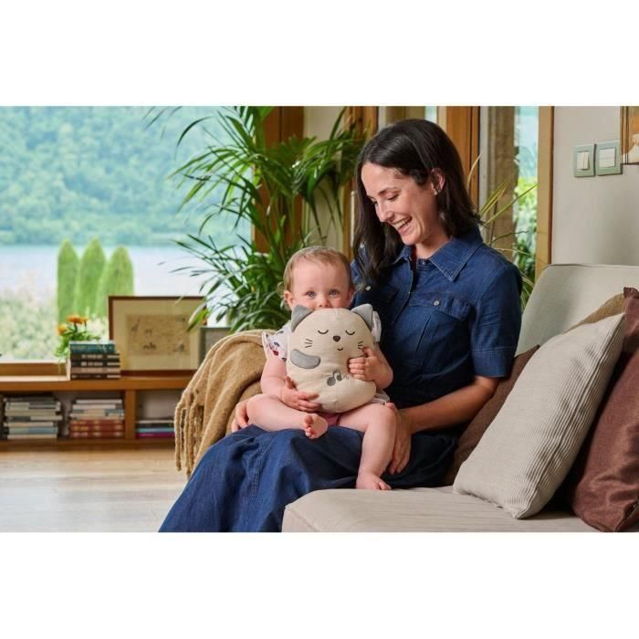 Chicco 00011567000000 Gatito Ronroneador Peluche Bebé con Vibración y Sonidos de Ronroneo, Música Clásica, Calma Bebés +0 meses 1