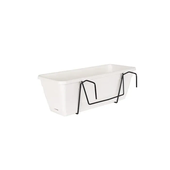 ARTEVASI Kit Jardinera Venezia con Reserva de Agua - Blanco - 10 L - 49 x 19,5 x 16,6 cm 0 ARTEVASI Kit Jardinera Venezia con Reserva de Agua - Blanco - 10 L - 49 x 19,5 x 16,6 cm 0