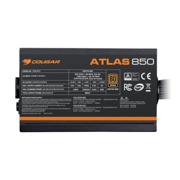 Cougar Fuente de Alimentación ATLAS 650W ATX3.1 80 Plus Bronze para PC 4