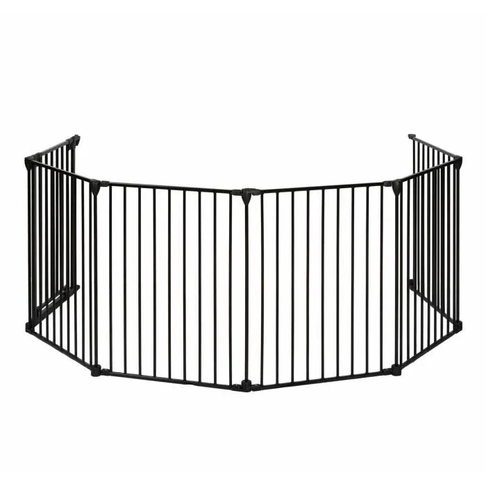 Nordlinger Pro NOR3354767421149 Barrera Cortafuegos para Chimenea o Estufa de Leña de 6 Lados - 360 cm - Negro 2