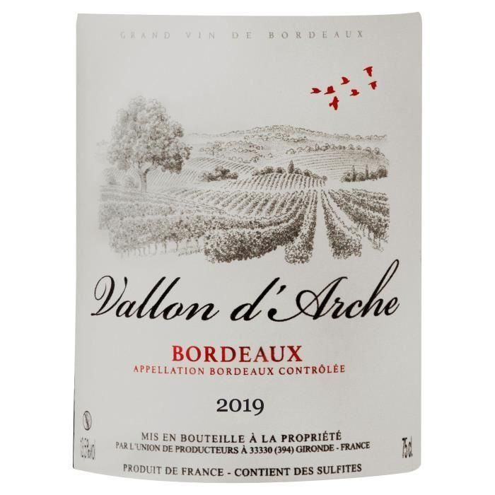 Vallon d'Arche 2019 Burdeos - Vino tinto de Burdeos 1