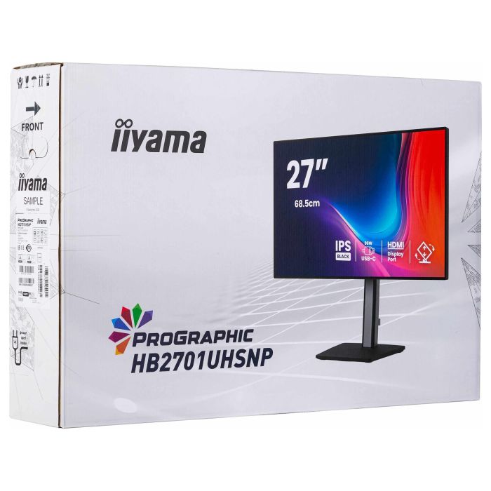 iiyama Monitor HB2701UHSNP-B1 27" 4K UHD IPS Black 4 ms HDR para Diseño Gráfico y Uso Profesional con USB-C (96W) y KVM 8 iiyama Monitor HB2701UHSNP-B1 27" 4K UHD IPS Black 4 ms HDR para Diseño Gráfico y Uso Profesional con USB-C (96W) y KVM 8