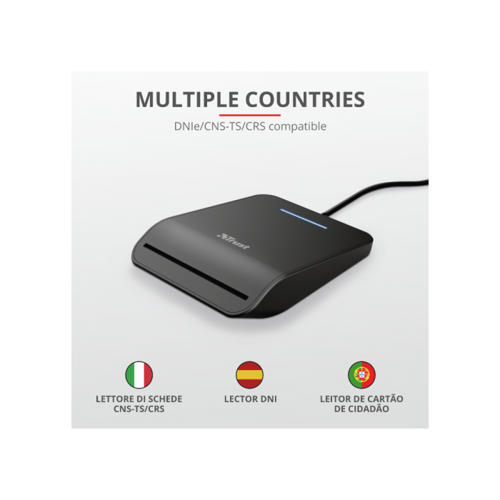 Trust Lector De Tarjetas Externo Dni Compatible Con Dnie Y Smartcards Usb 2.0 Negro 3 Trust Lector De Tarjetas Externo Dni Compatible Con Dnie Y Smartcards Usb 2.0 Negro 3
